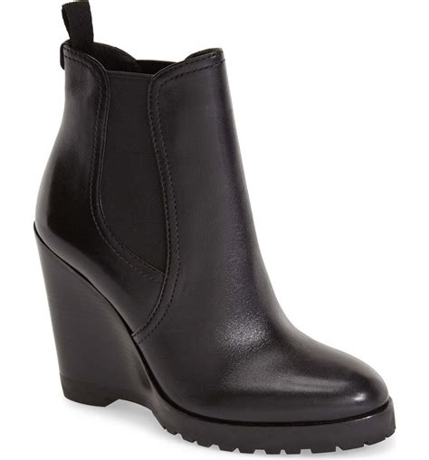 michael kors wedge boots brown